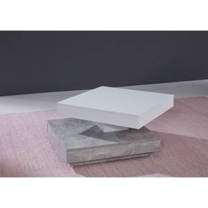 Table basse Universal II Blanc / Imitation béton