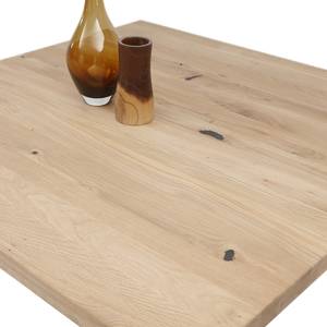 Table Teddy Chêne massif / Fer - Chêne / Noir mat