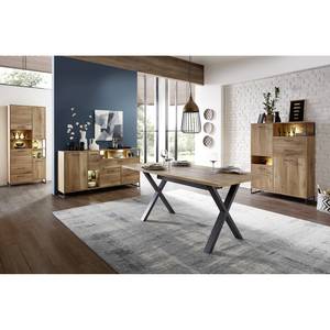 Schrank Sligo Risseiche Silber Dekor / Graphit