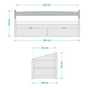 Bedbank Mini Micki Met 2 lades - Beuk - 2