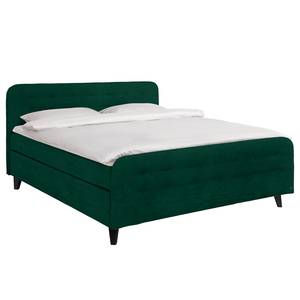 Boxspringbett Nordic Webstoff - Stoff TSV: 33 forest - 160 x 200cm - H3