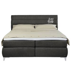 Letto boxspring Soft Lines Box Tessuto TBO: 9 anthrazite - 160 x 200cm - H2