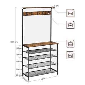 Mobile da ingresso Wellsville II Marrone / Nero