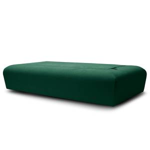 Einzelsofa Miu Magic (3-Sitzer) ohne Rückenlehne - Webstoff Concha: Smaragdgrün