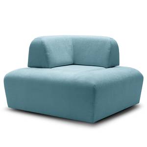 Hocker Miu Magic Geweven stof Concha: Jeansblauw