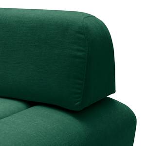 Canapé Miu Magic avec dossier d’angle Tissu Concha: Vert émeraude