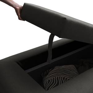 Canapé Miu Magic avec dossier d’angle Tissu Concha: Anthracite