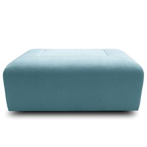 Hocker Miu Magic met rugleuning L Geweven stof Concha: Jeansblauw