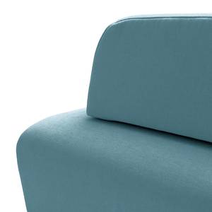 Hocker Miu Magic met rugleuning L Geweven stof Concha: Jeansblauw