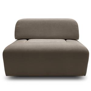 Hocker Miu Magic met rugleuning L Geweven stof Concha: Braun