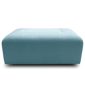 Hocker Miu Magic mit Eck-Rückenlehne Webstoff Concha: Jeansblau