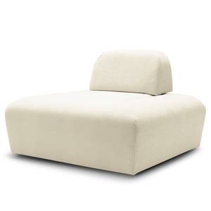 Pouf Miu Magic con schienale S Tessuto Concha: bianco