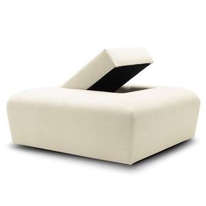 Pouf Miu Magic con schienale S Tessuto Concha: bianco