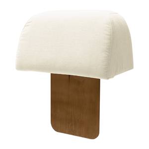 Hocker Miu Magic met rugleuning S Geweven stof Concha: Wit