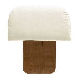 Hocker Miu Magic met rugleuning S Geweven stof Concha: Wit