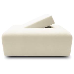 Pouf Miu Magic con schienale S Tessuto Concha: bianco