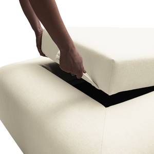 Repose-pieds Miu Magic avec dossier S Tissu Concha: Blanc