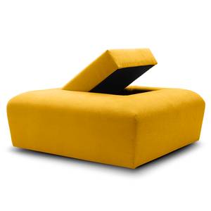 Pouf Miu Magic con schienale S Tessuto Concha: giallo mais