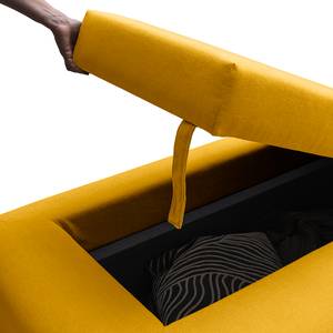 Pouf Miu Magic con schienale S Tessuto Concha: giallo mais