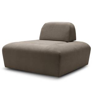 Hocker Miu Magic mit Rückenlehne S Webstoff Concha: Braun