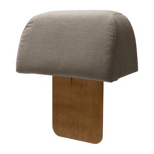 Hocker Miu Magic mit Rückenlehne S Webstoff Concha: Braun