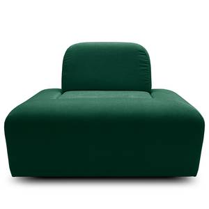 Hocker Miu Magic met rugleuning S Geweven stof Concha: Smaragdgroen