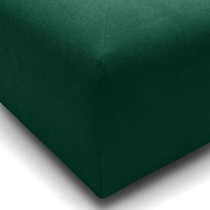 Hocker Miu Magic met rugleuning S Geweven stof Concha: Smaragdgroen