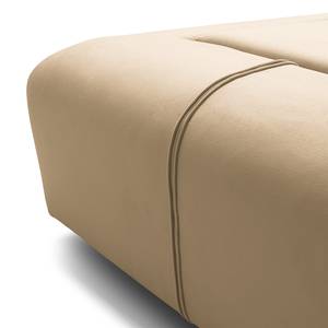 Bank Miu Magic met hoek-rugleuning Velours Sadia: Beige