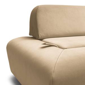 Bank Miu Magic met hoek-rugleuning Velours Sadia: Beige