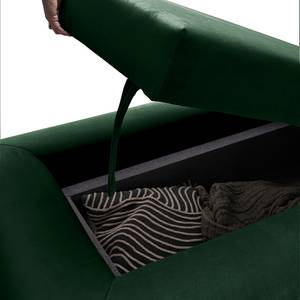 Bank Miu Magic II met rugleuning S Velours Sadia: Antiek groen