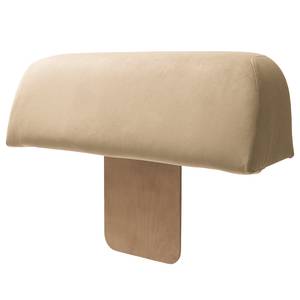 Hocker Miu Magic met rugleuning L Velours Sadia: Beige