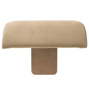 Hocker Miu Magic met rugleuning L Velours Sadia: Beige