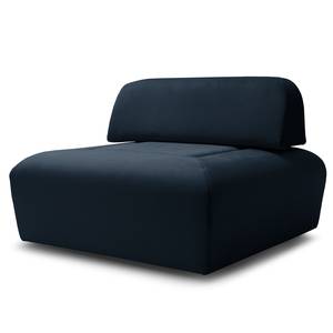 Hocker Miu Magic met rugleuning L Velours Sadia: Donkerblauw