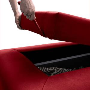 Pouf Miu Magic con schienale L Rosso