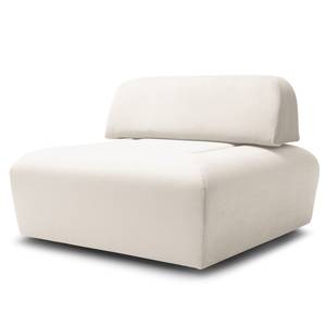 Hocker Miu Magic met rugleuning L Velours Sadia: Wit