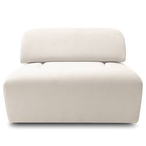 Hocker Miu Magic met rugleuning L Velours Sadia: Wit