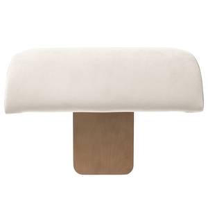 Hocker Miu Magic met rugleuning L Velours Sadia: Wit