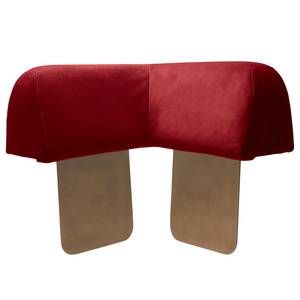 Pouf Miu Magic con schienale angolare Rosso