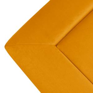 Pouf Miu Magic con schienale angolare Velluto Sadia: giallo senape