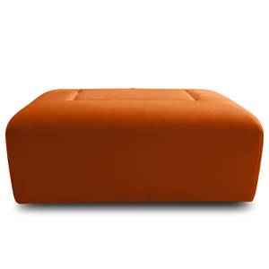 Hocker Miu Magic met hoek-rugleuning Velours Sadia: Oranje