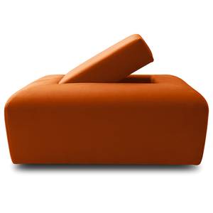 Hocker Miu Magic mit Eck-Rückenlehne Samt Sadia: Orange