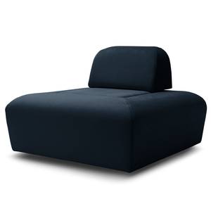 Hocker Miu Magic met rugleuning S Velours Sadia: Donkerblauw