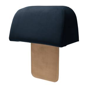 Hocker Miu Magic met rugleuning S Velours Sadia: Donkerblauw