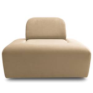 Pouf Miu Magic con schienale S Velluto Sadia: beige