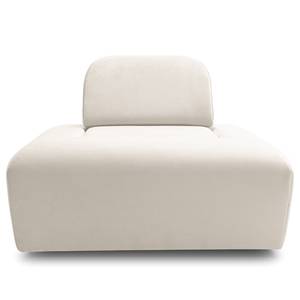 Hocker Miu Magic met rugleuning S Velours Sadia: Wit