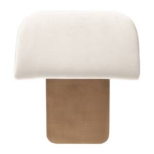 Hocker Miu Magic met rugleuning S Velours Sadia: Wit