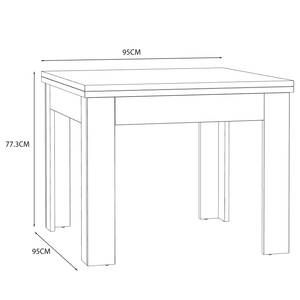 Eettafel Vince (met uitschuiffunctie) - Wit