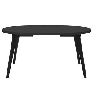 Eettafel Margie (met uitschuiffunctie) - - Zwart