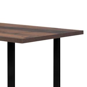 Eettafel Megana Afvalhout look	 - Breedte: 140 cm - Zwart