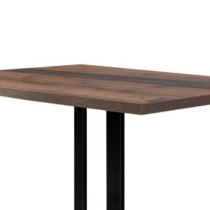 Table Megana Imitation bois ancien - Largeur : 140 cm - Noir